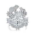 Polar Bear & Bloom Ring Set