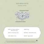 3CT Winter & Bloom Moissanite Ring