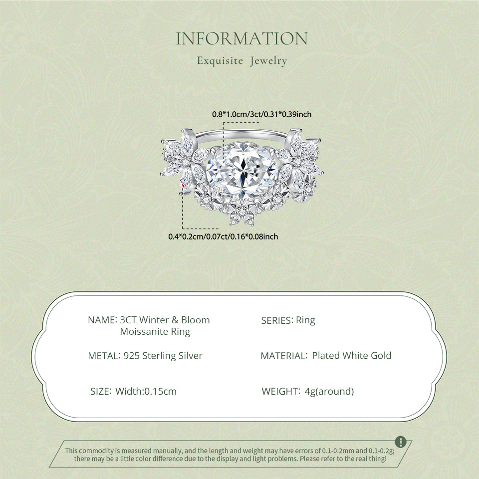 Polar Bear & Bloom Ring Set