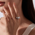 3CT Winter & Bloom Moissanite Ring