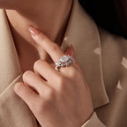 3CT Winter & Bloom Moissanite Ring