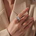 3CT Winter & Bloom Moissanite Ring