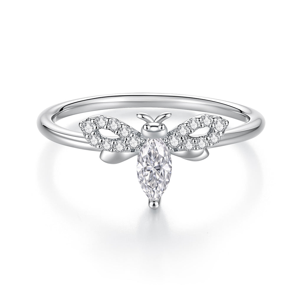 Bee Moissanite Ring