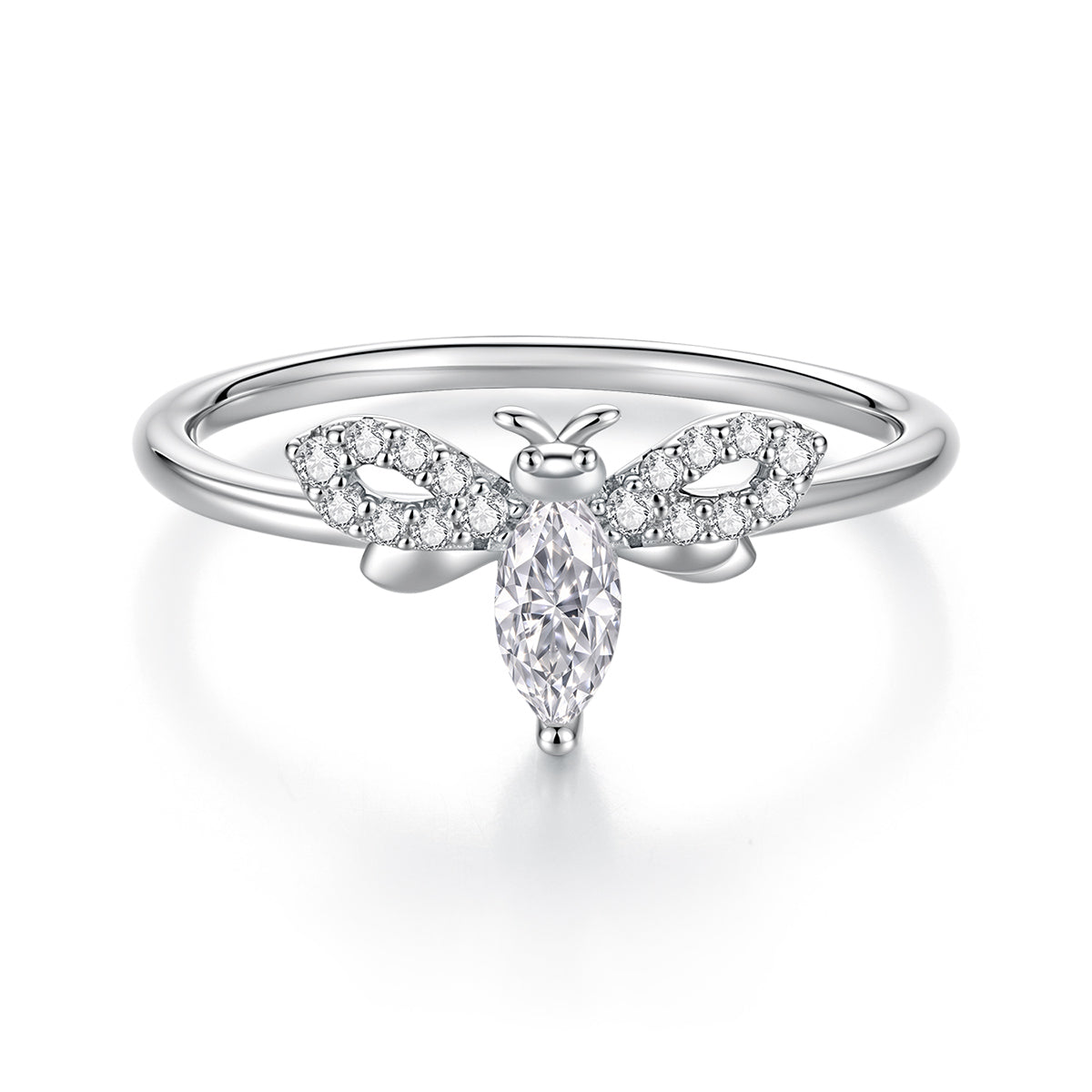 Bee Moissanite Ring