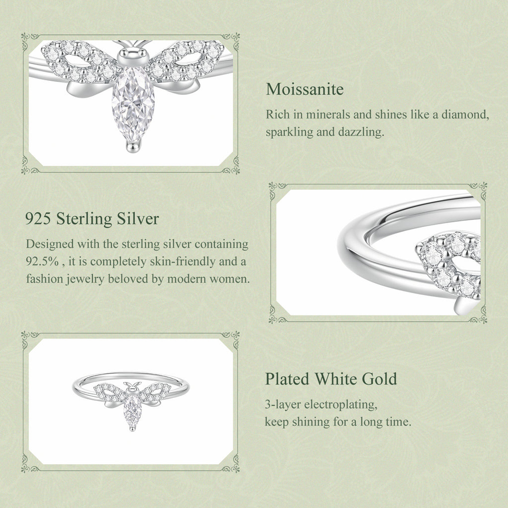 Bee Moissanite Ring