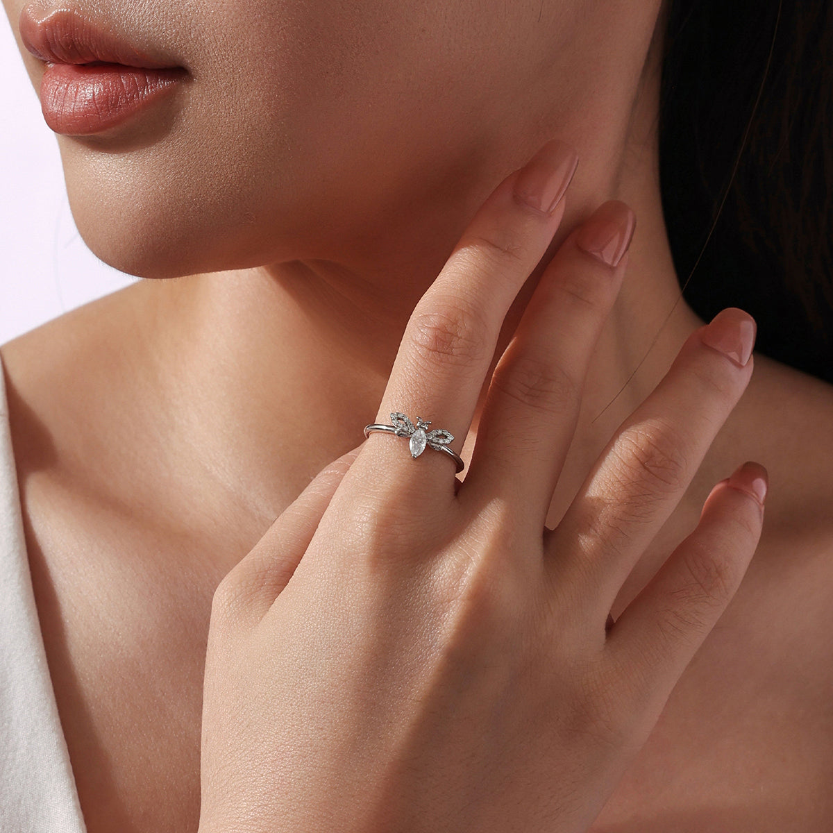 Bee Moissanite Ring