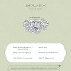 Butterfly Floral Moissanite Ring