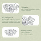 Butterfly Floral Moissanite Ring