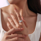 Butterfly Floral Moissanite Ring