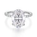 8ct Oval Moissanite Ring