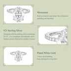 8ct Oval Moissanite Ring