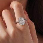 8ct Oval Moissanite Ring