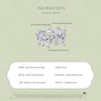 Leaf Moissanite Ring