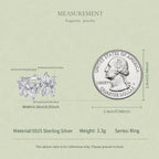 Leaf Moissanite Ring