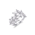 Leaf Moissanite Ring