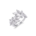 Leaf Moissanite Ring