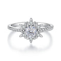 Snowflake Moissanite Ring