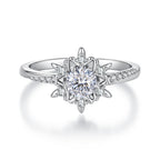 Snowflake Moissanite Ring