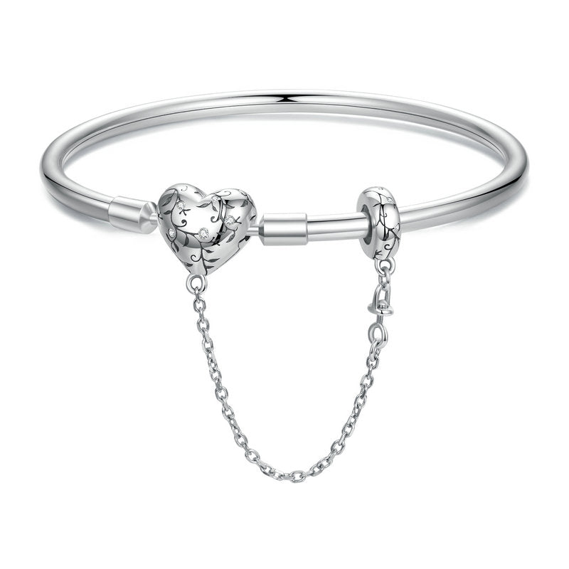 Vintage Heart Bangle