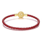 Vintage Scroll Leather Bracelet