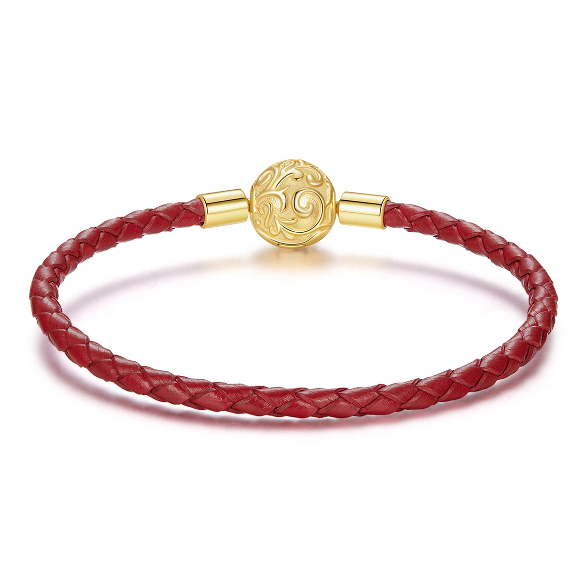Vintage Scroll Leather Bracelet