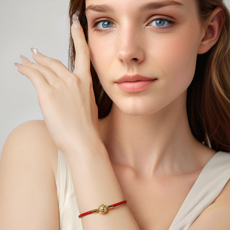 Vintage Scroll Leather Bracelet