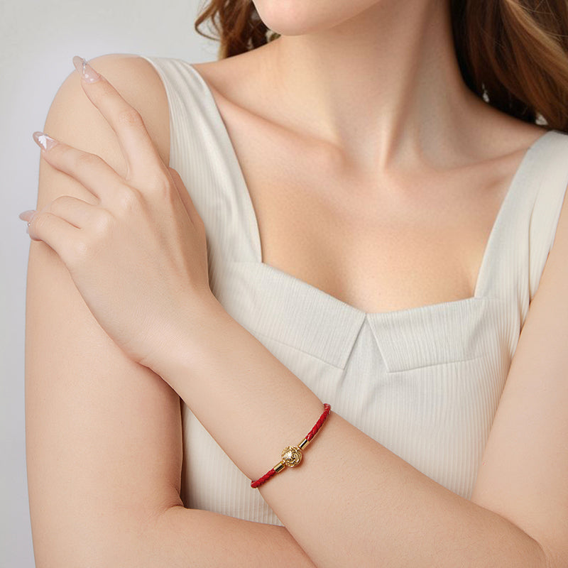 Vintage Scroll Leather Bracelet