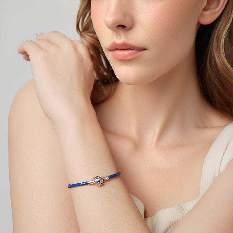 Vintage Scroll Leather Bracelet