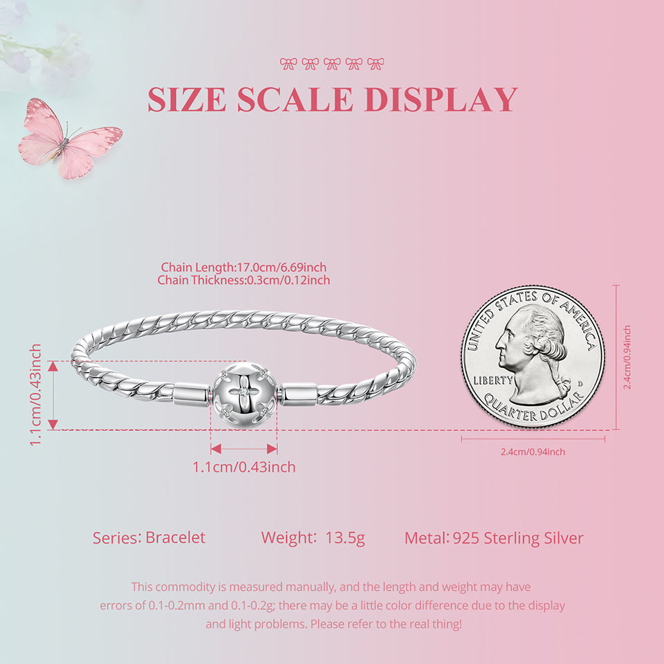 Floral Charm Base Bracelet
