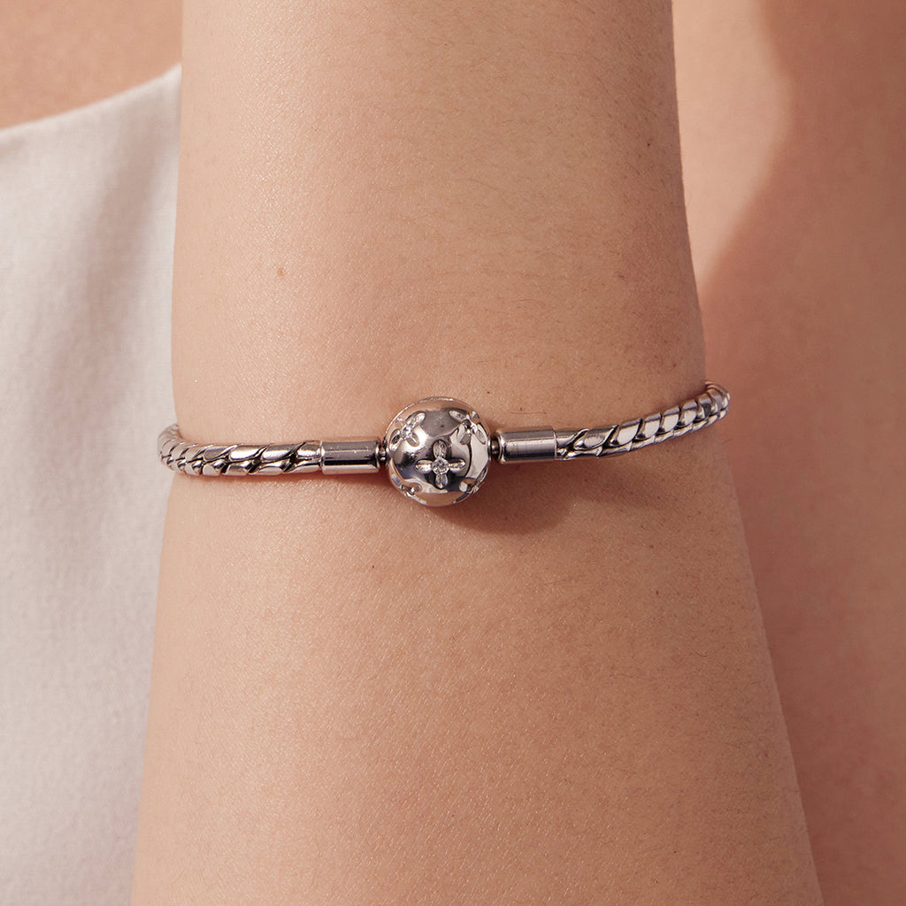 Floral Charm Base Bracelet