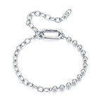 Mixed Link Charm Base Bracelet