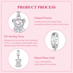 Heart Teddy Bear Charm