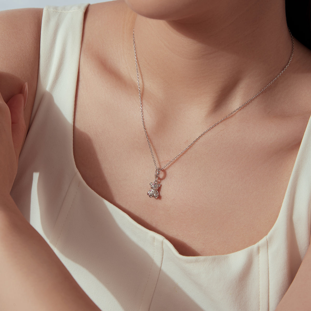 Heart Teddy Bear Charm