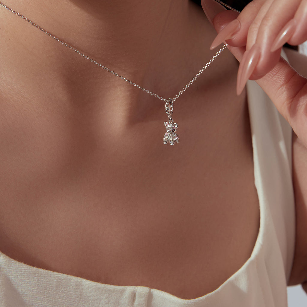 Heart Teddy Bear Charm