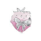 Butterfly Strawberry Charm