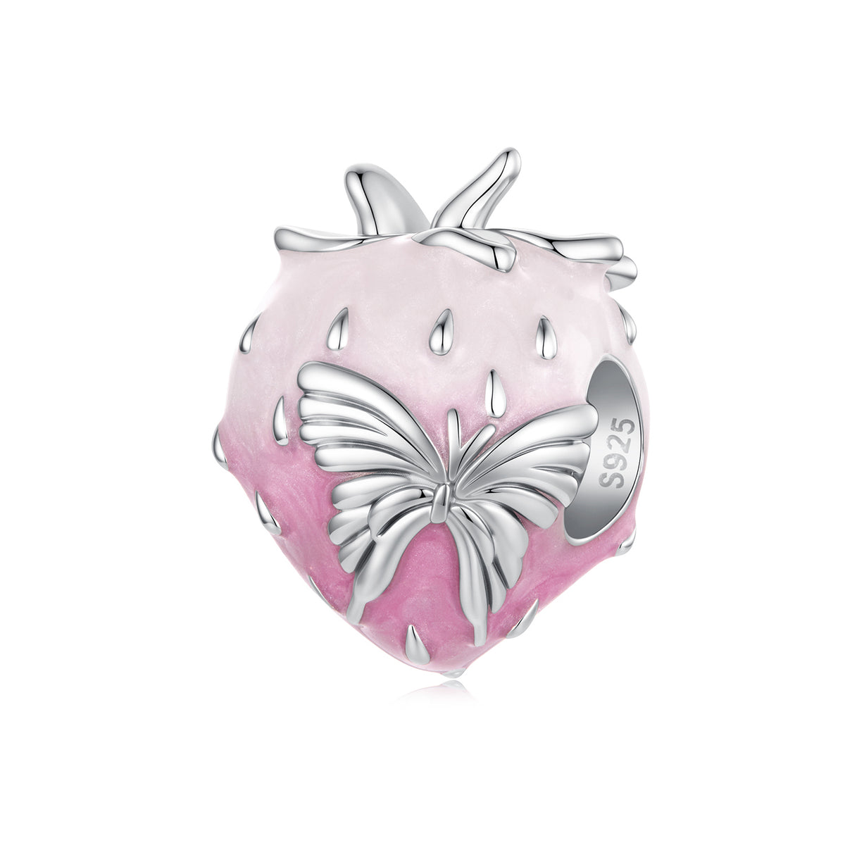 Butterfly Strawberry Charm
