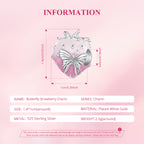 Butterfly Strawberry Charm