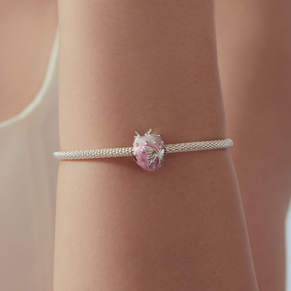 Butterfly Strawberry Charm