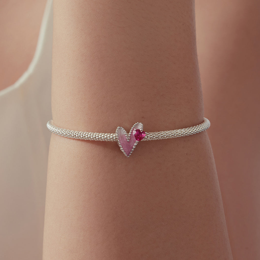 Pink Heart Charm
