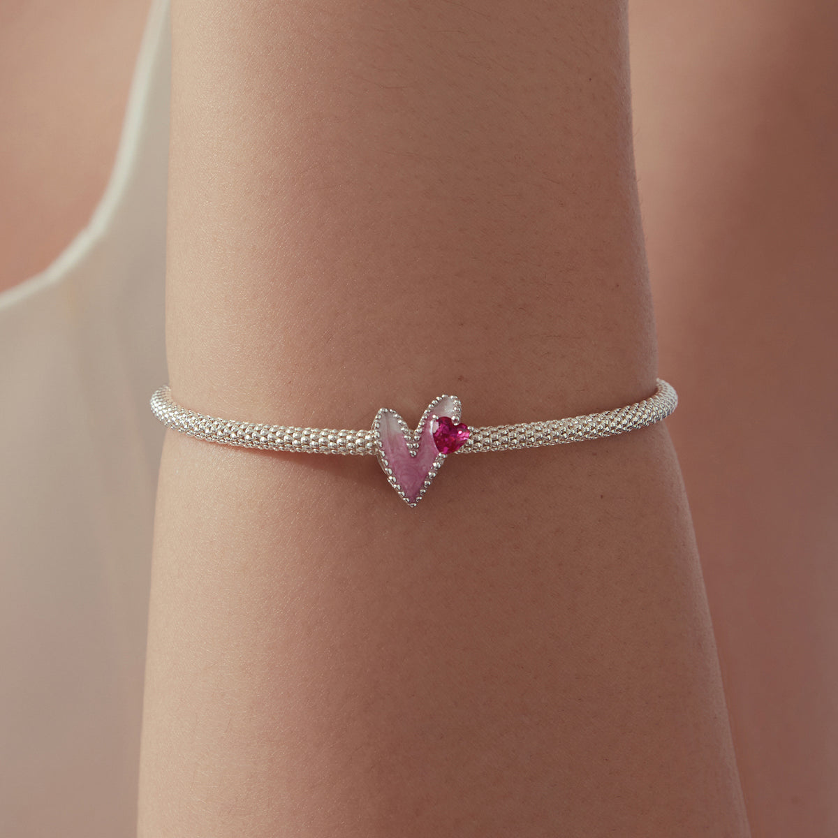 Pink Heart Charm