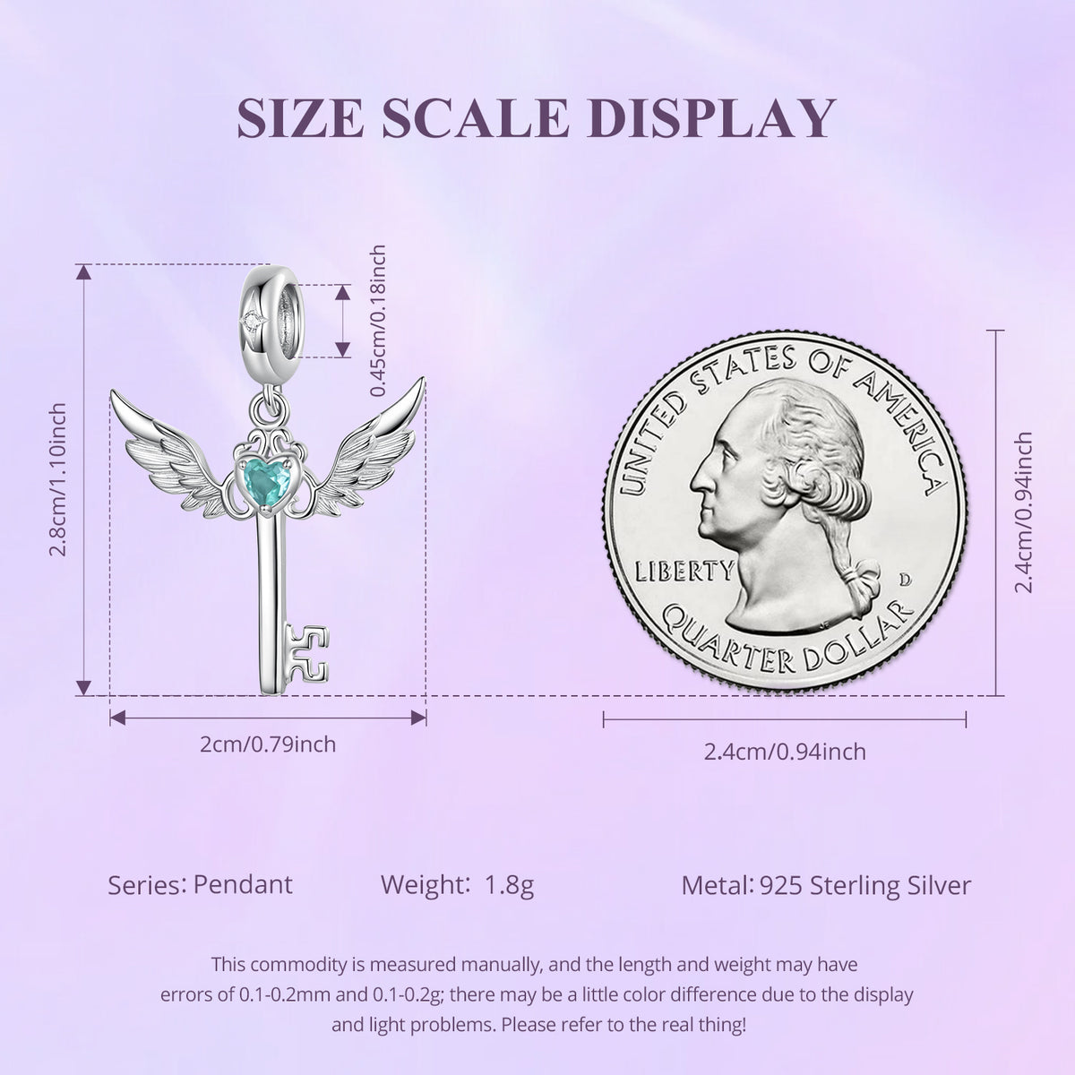 Winged Key Pendant