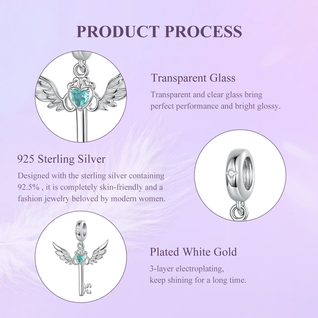 Winged Key Pendant