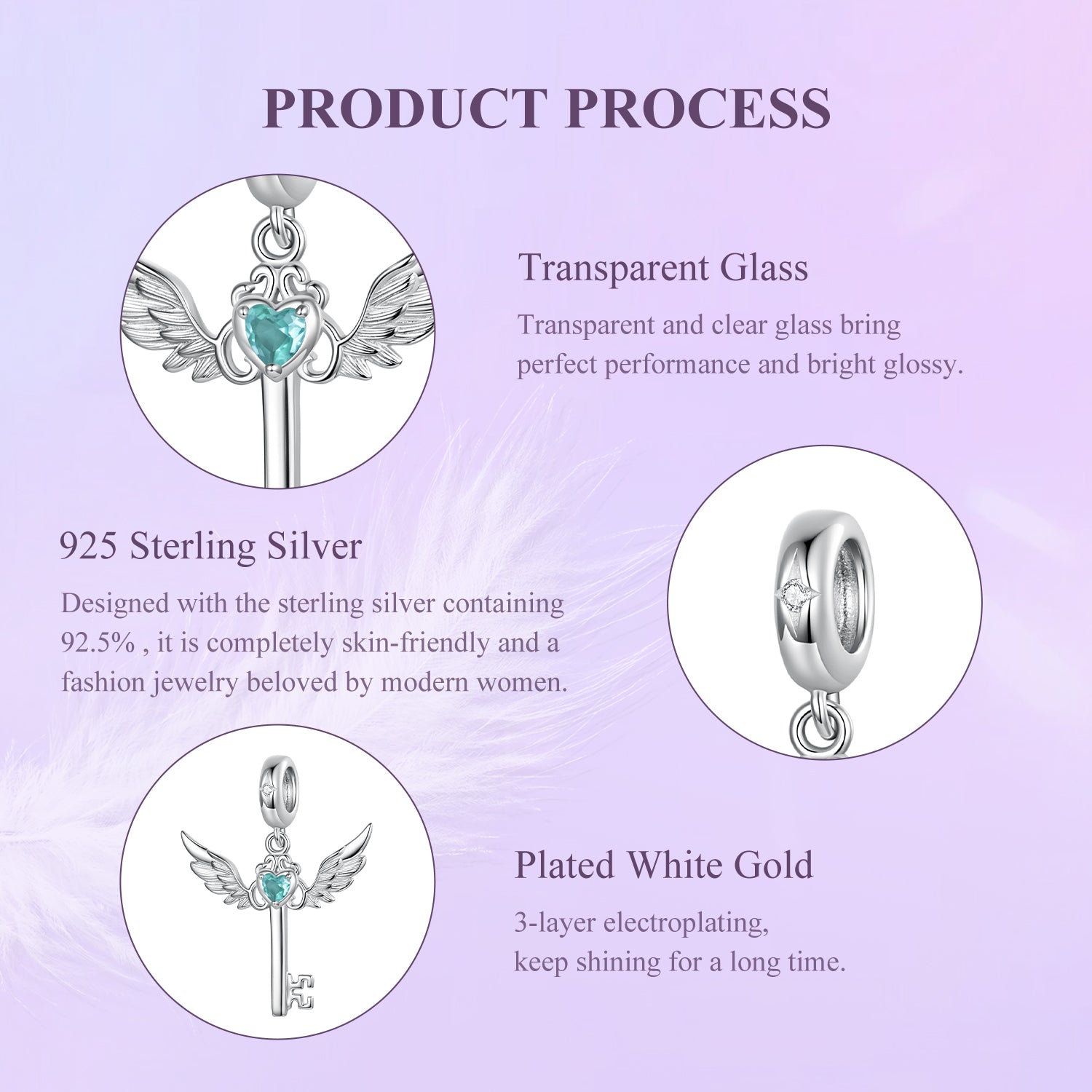 Winged Key Pendant