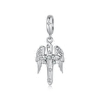 Winged Cross Charm