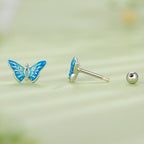 BAMOER Azure Butterfly Earrings