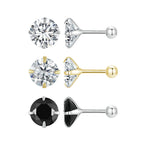 Classic 4-Prong CZ Studs