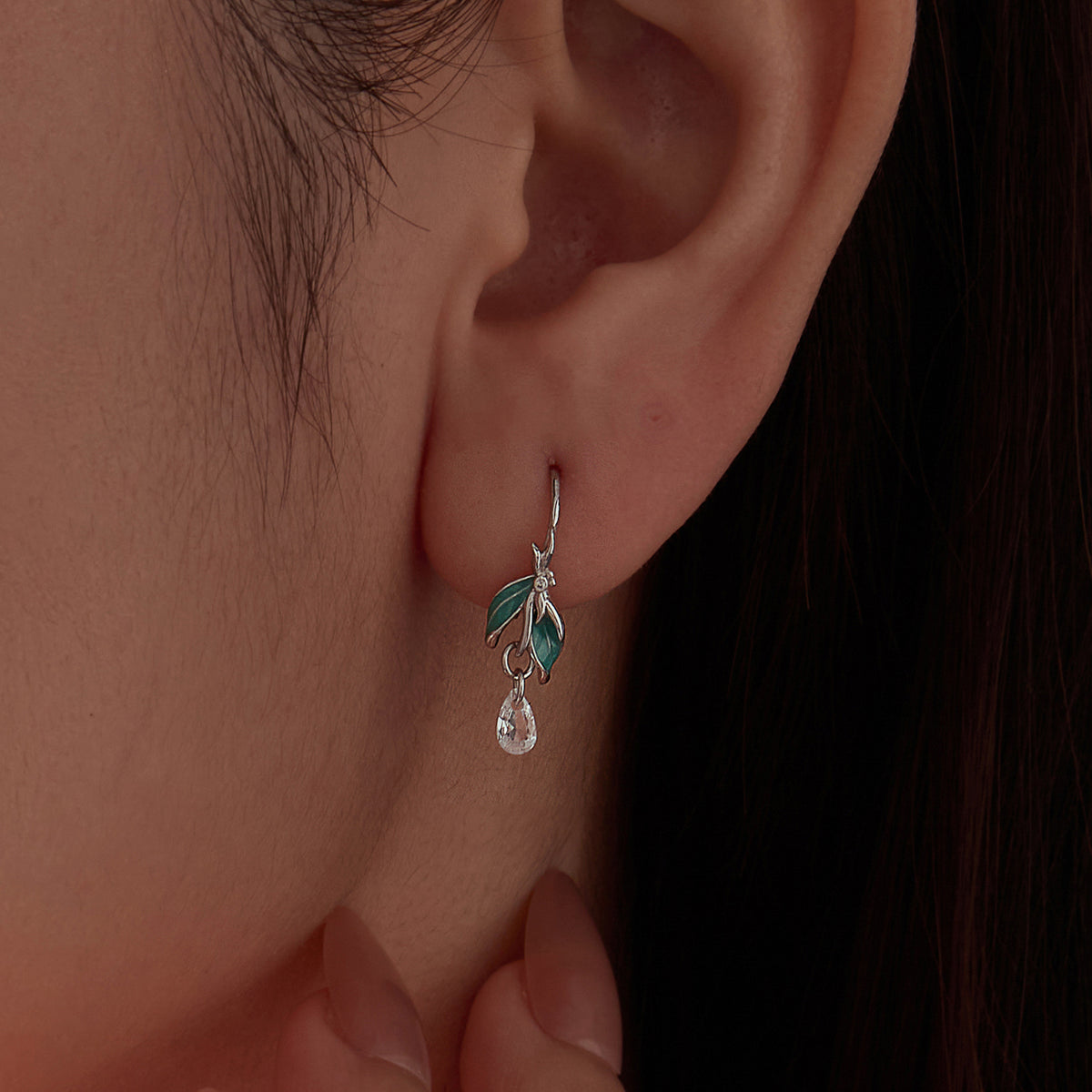 Dragonfly Leaf Earrings