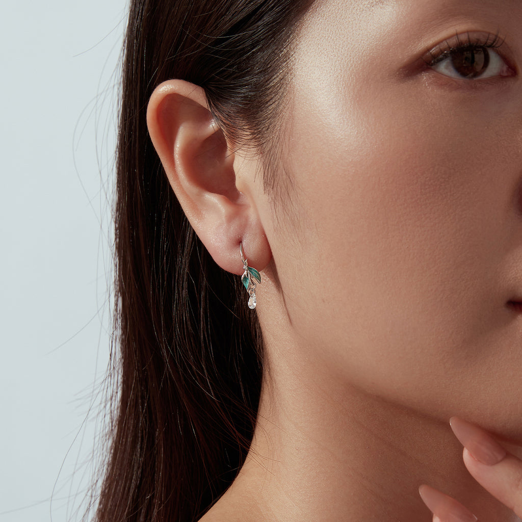 Dragonfly Leaf Earrings