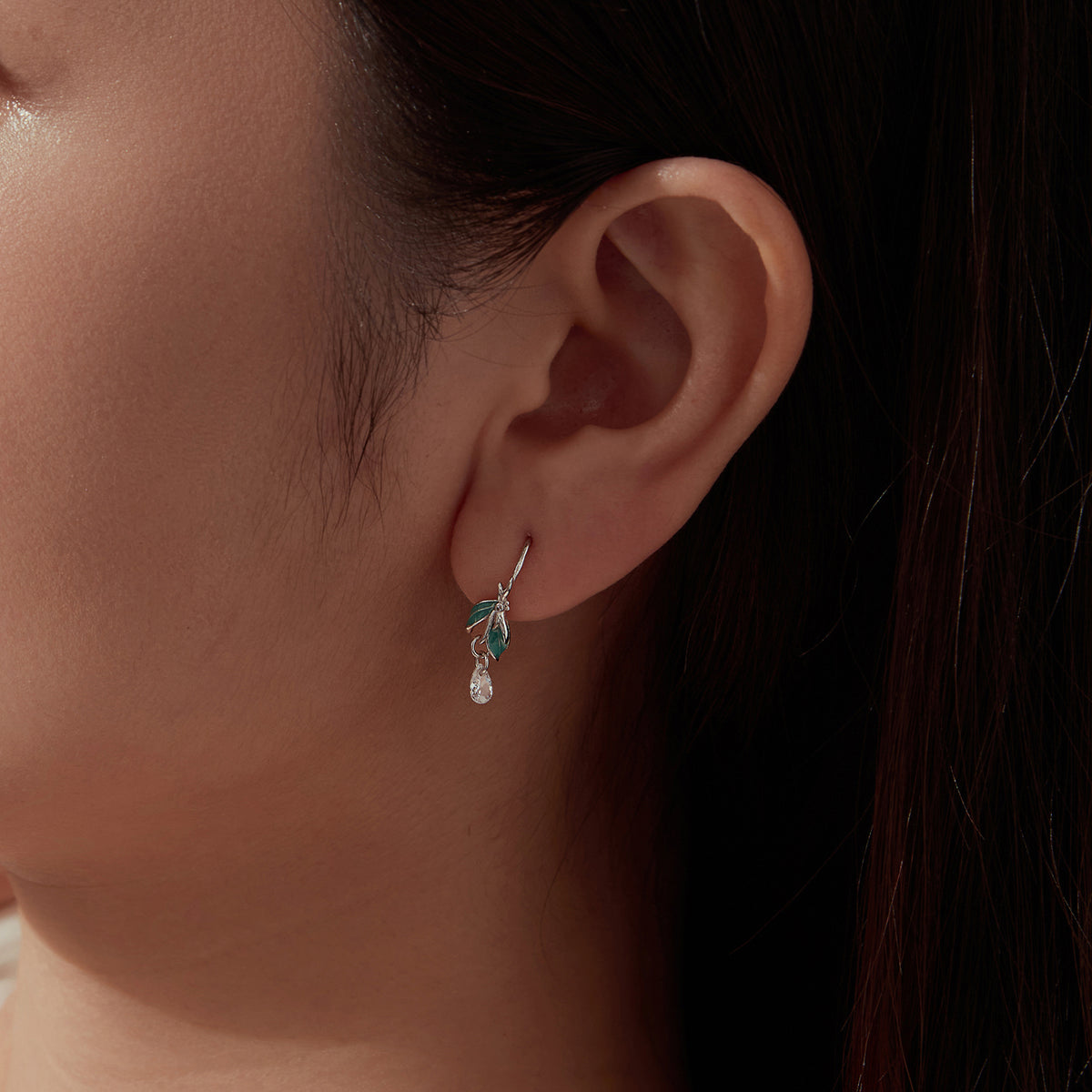 Dragonfly Leaf Earrings
