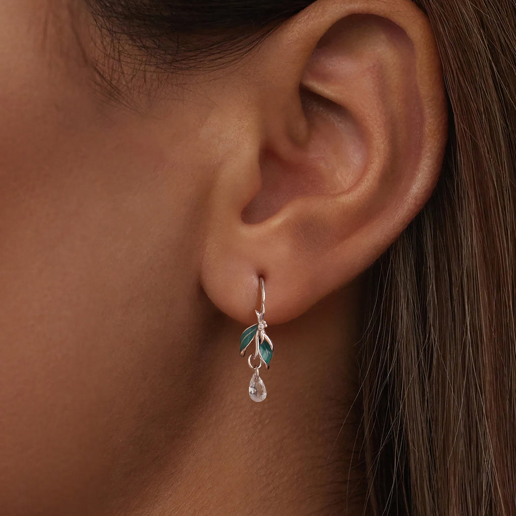 Dragonfly Leaf Earrings